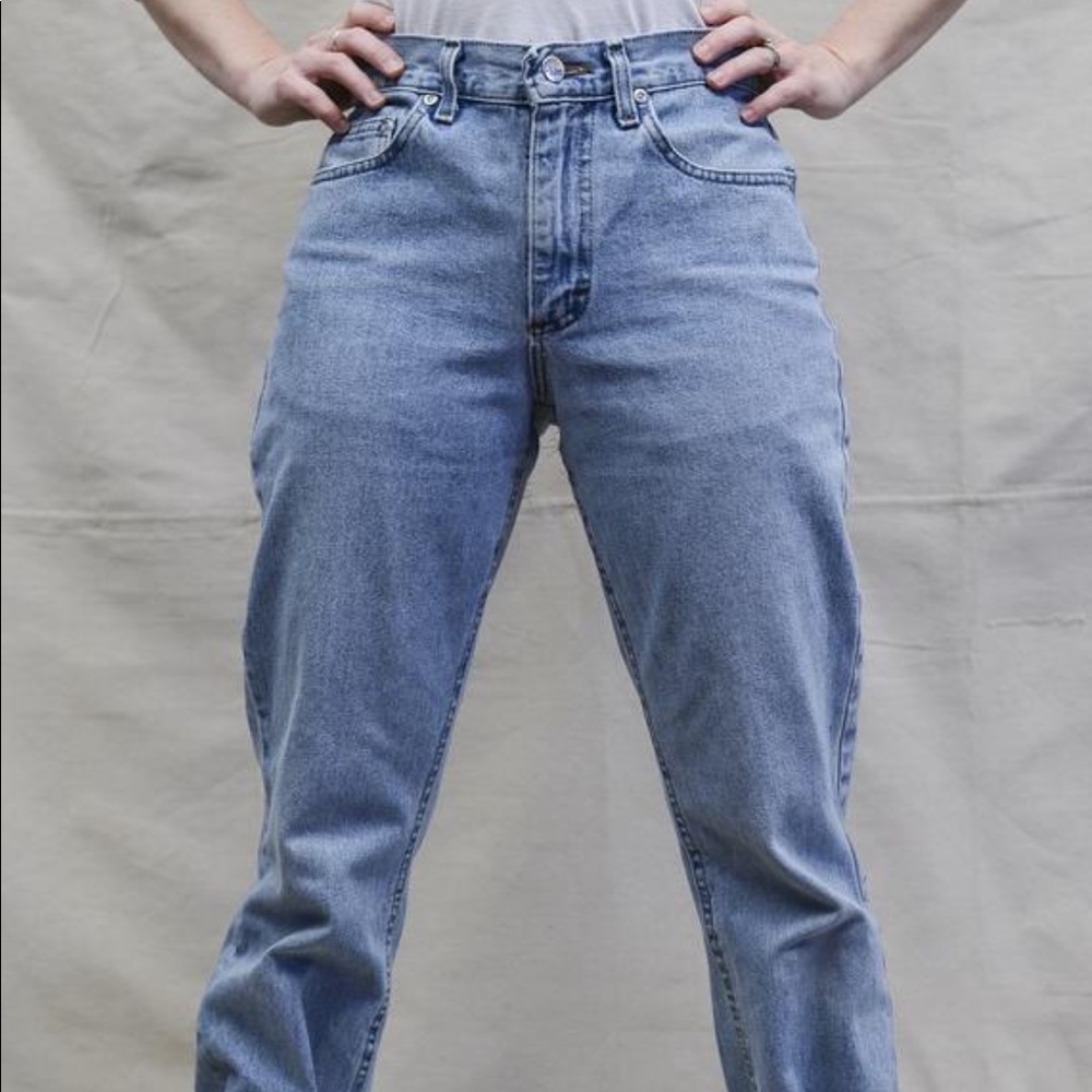SOLD VTG LEE High Waist Mom Jeans Sz 27-28" Waist - Picture 2 of 9